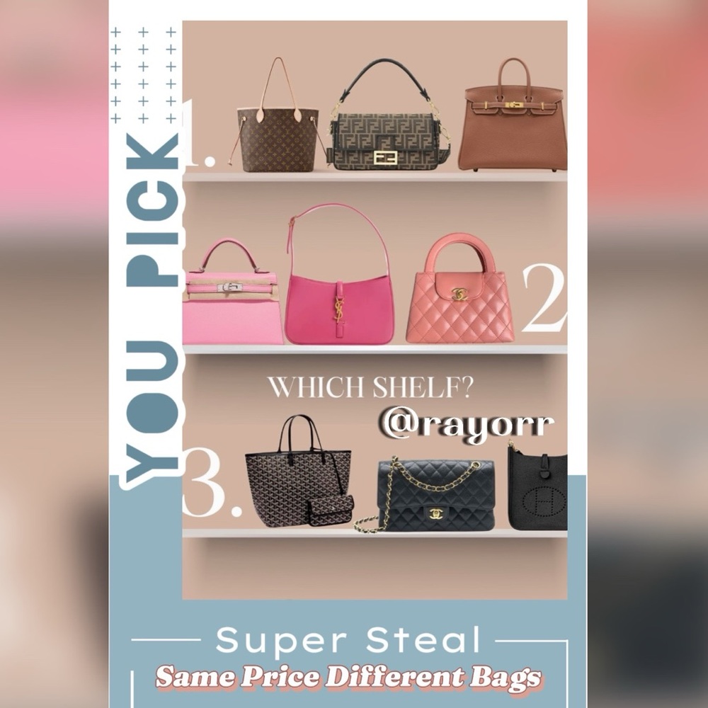 Shelf Time! You Choose! 🛍️,,, same price different bags
